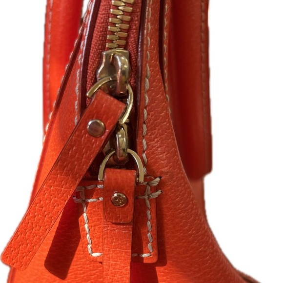 Authentic Kate Spade Pebbled Leather Bag – Poppy / Bright Orange-Red - Picture 5 of 8